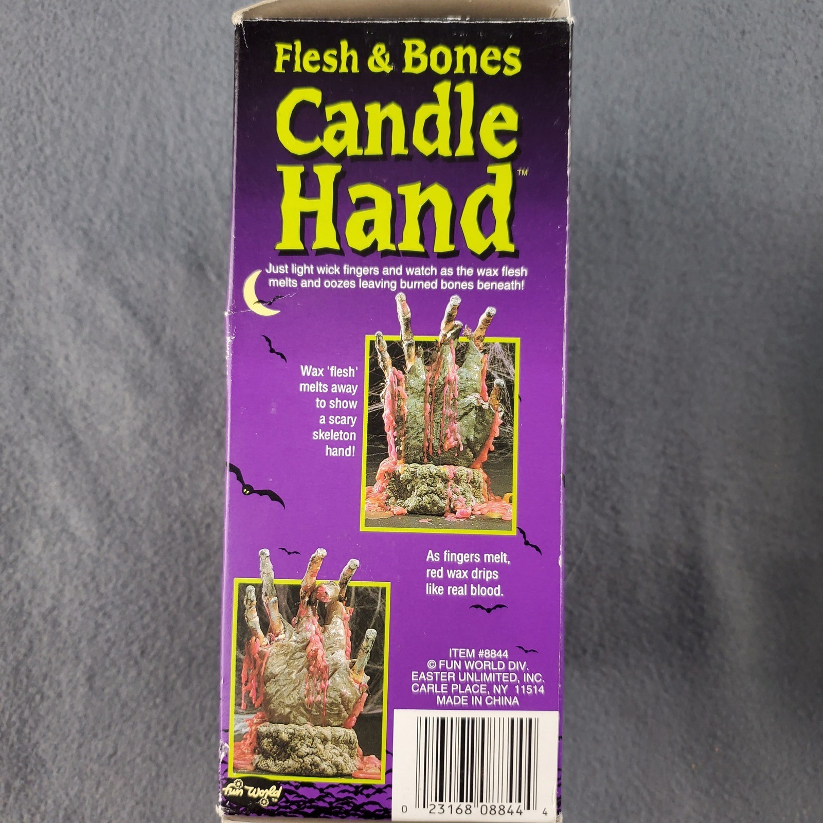 Flesh & Bones Candle Hand Halloween Decor, Open box