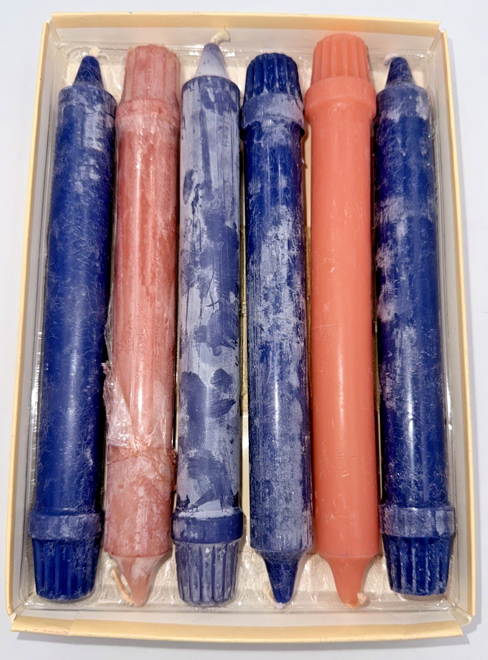 Vintage Columbia Candles 6-8 Classics Taper Dinner Candles Made In USA Box Set