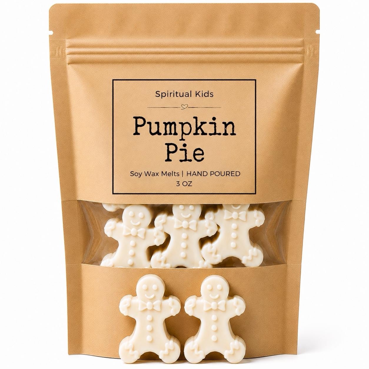 Gingerbread Shaped Soy Wax Melts 3.2oz | Food Scented | Holiday Scents |