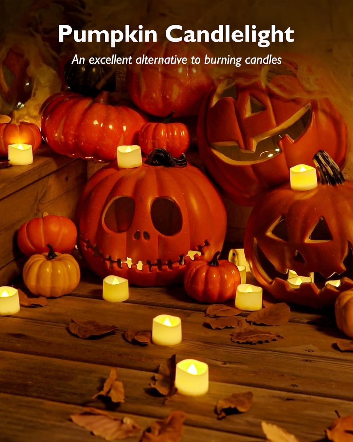 24Pcs Flickering Flameless Candle Battery Operated, 200+Hours Fake