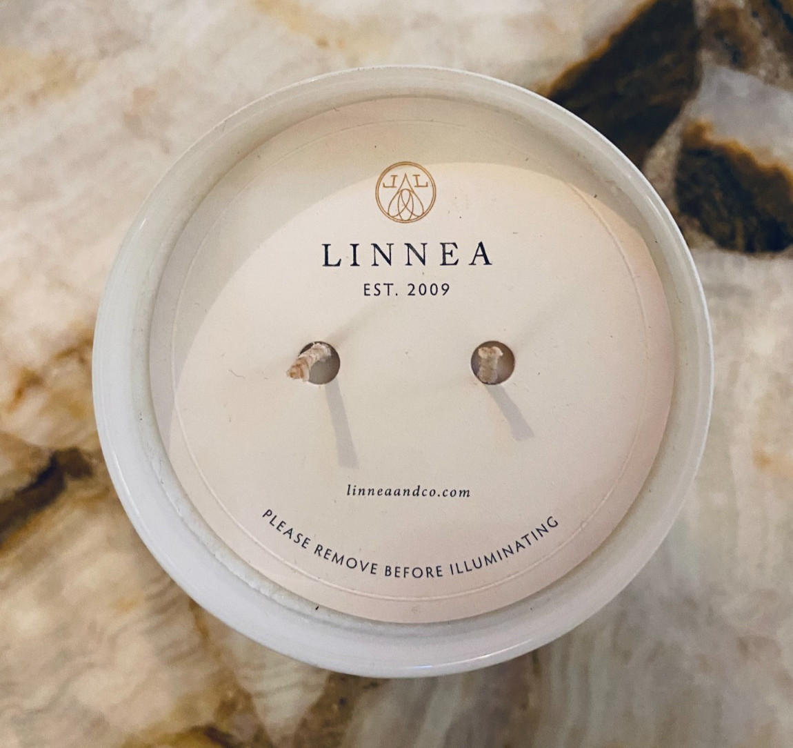 LINNEA-Gather~Two Wick Clean Burn Candle •60 Hour Burn Time~ New- No Box