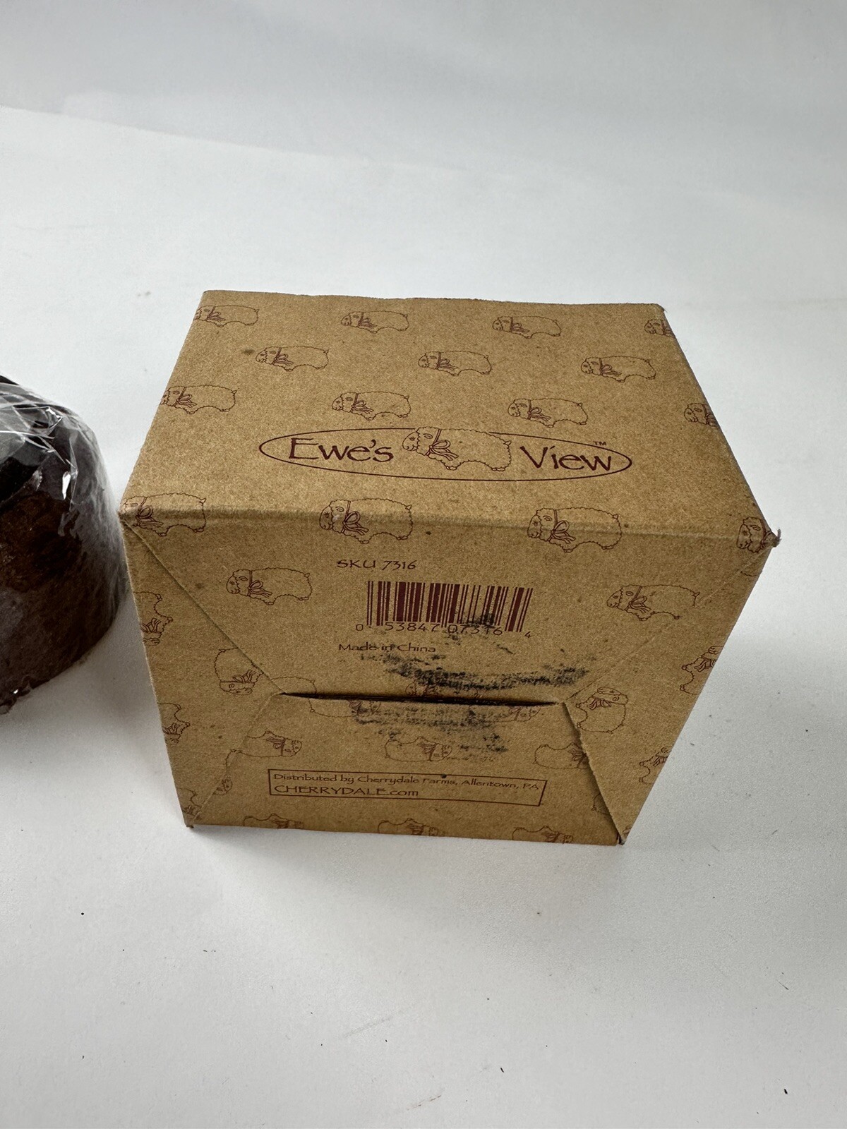 Ewe’s View Cinnamon Bun Candle, 2.5″ x 3.75″ circum, in box