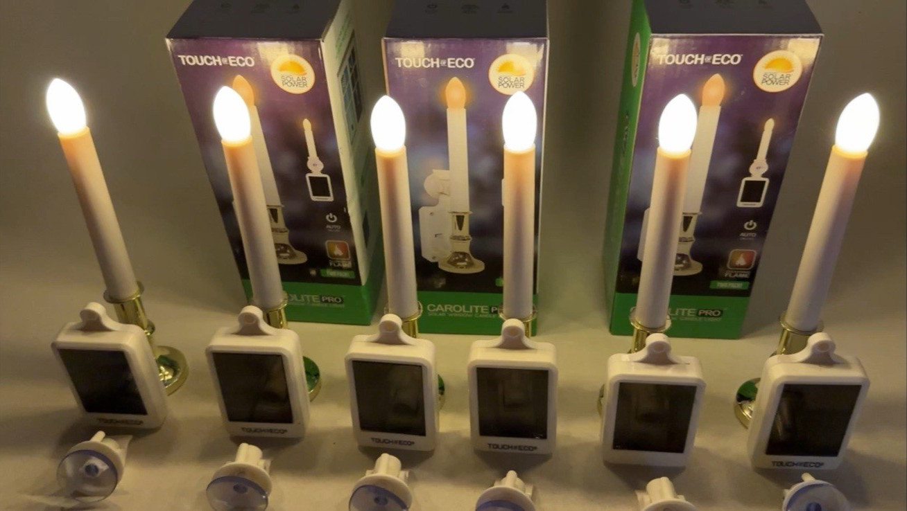 Touch Of Eco LED Flameless Window Candles Suction Cup 9X3 – Need Batteries READ