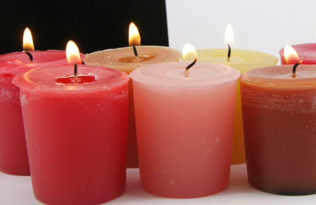 (2) Scented Votive Candles by New England Candle Co ~2oz 2″ USA Small Batch Made