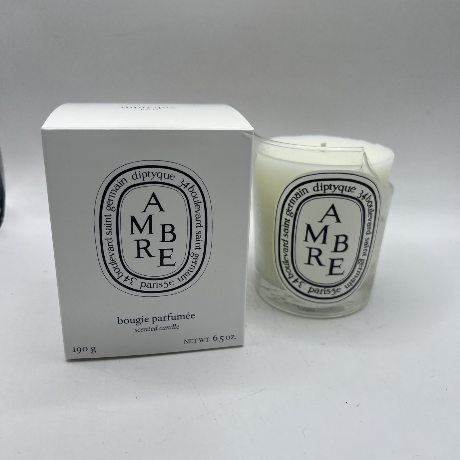 Diptyque Ambre Bougie Parfumee Luxury Scented Candle 6.5oz New Broken