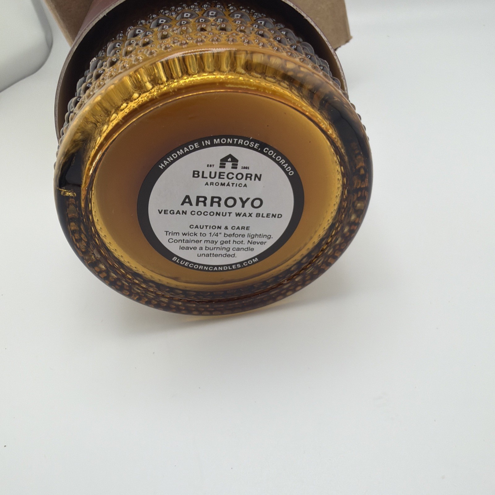 Bluecorn Aromática Scented Candle, Arroyo Fragrance 55 Hour Burn Time