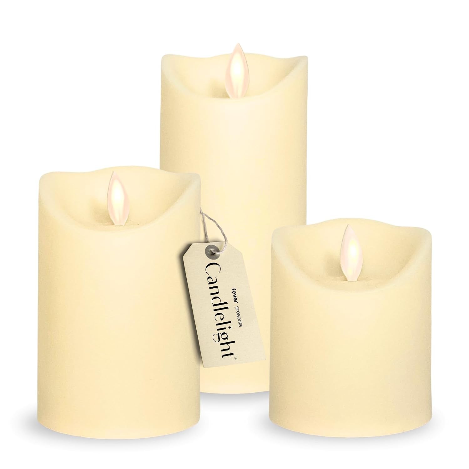 Flickering Flameless Battery Operated Candles 3 Pack Candles for Sale