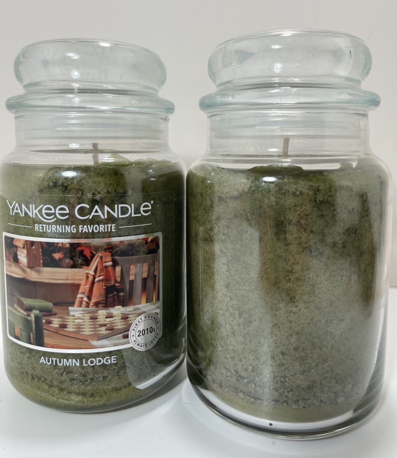 Lot Of 2 Yankee Candle AUTUMN LODGE 22oz Large Jar CANDLE 1739338 – NEW