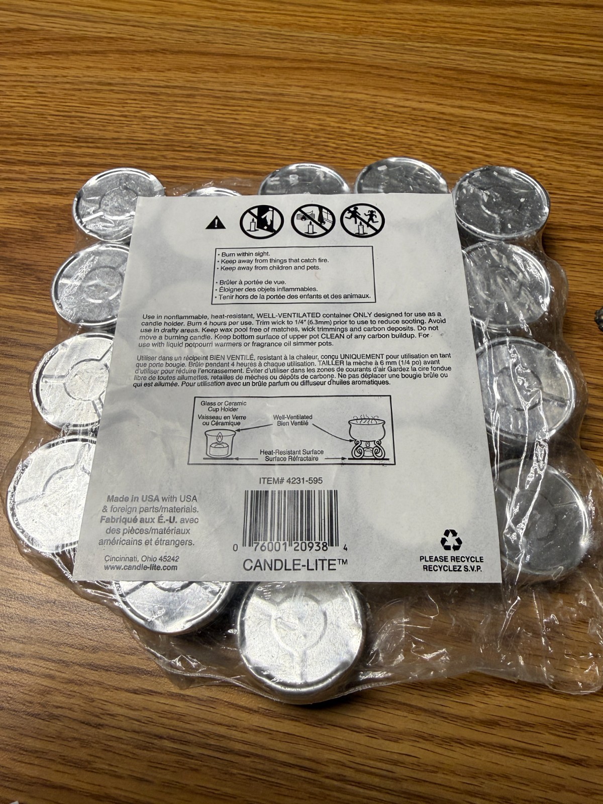 Candle-Lite 40 Count Tea Lights Multipurpose -Unscented
