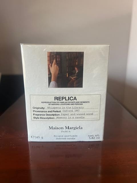 Maison Margiela Replica Whispers in the Library Scented Candle 5.82 oz /165g NIB