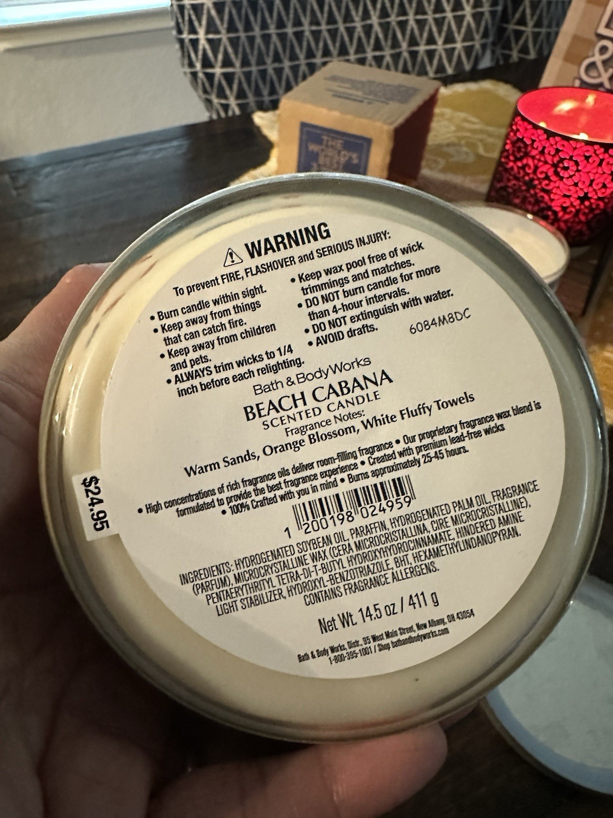 Lot Of 2 Bath & Body Works Beach Cabana 3 Wick Candle 14.5 OZ. RARE FROM VAULT⛱️