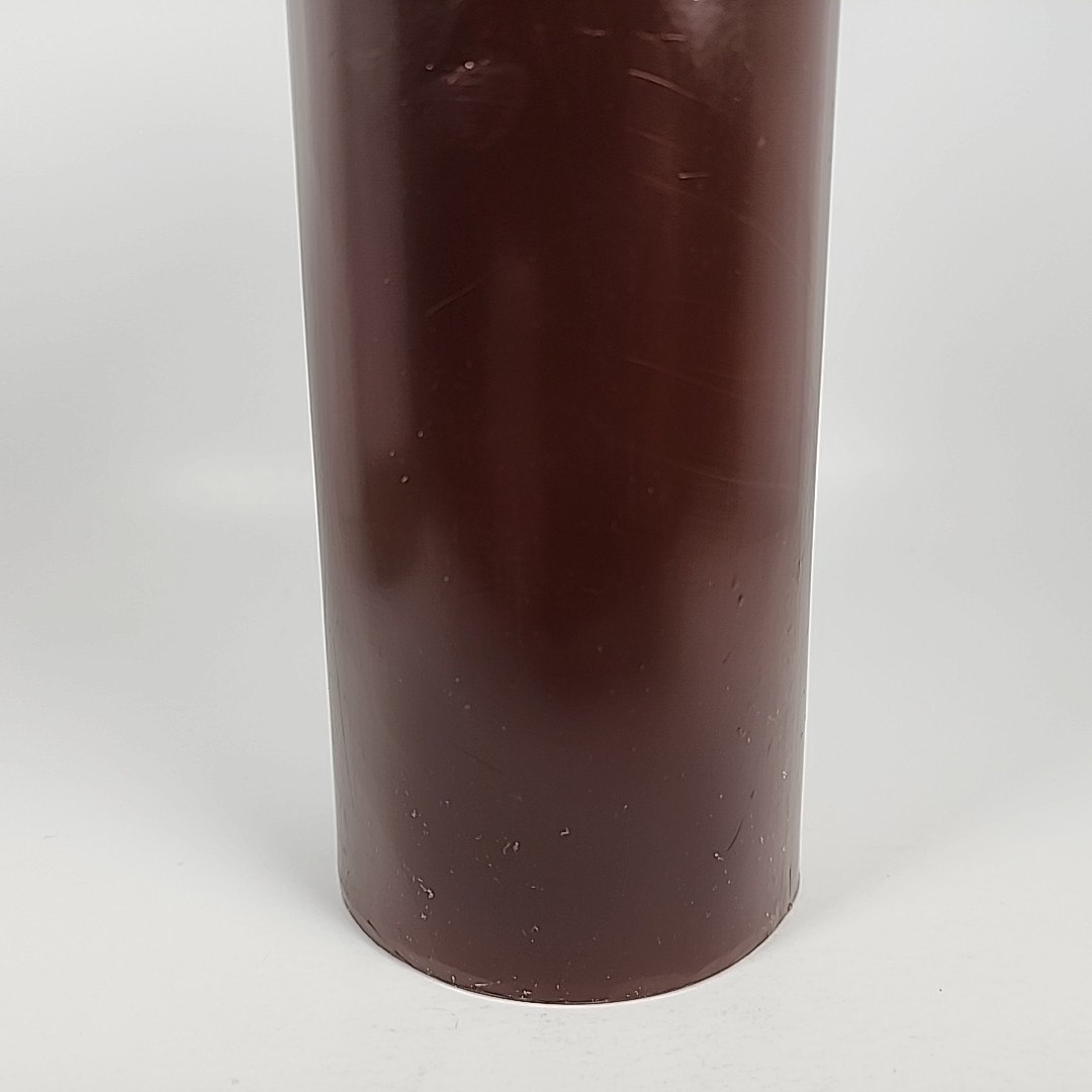 Luminara 8” Dark Brown Real-Flame Effect Candle w/Remote Control