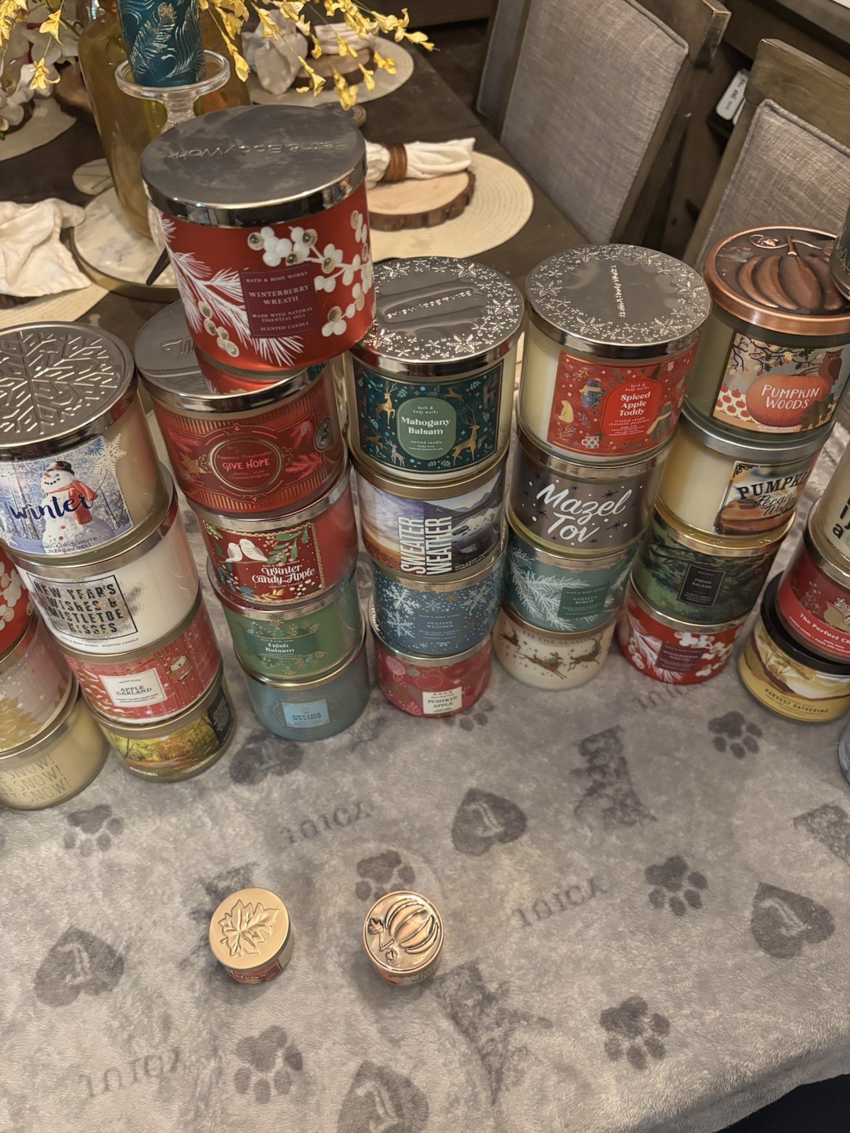 Lot Of 46 Bath And Body Works 3-Wick Candles Retired Scents READ