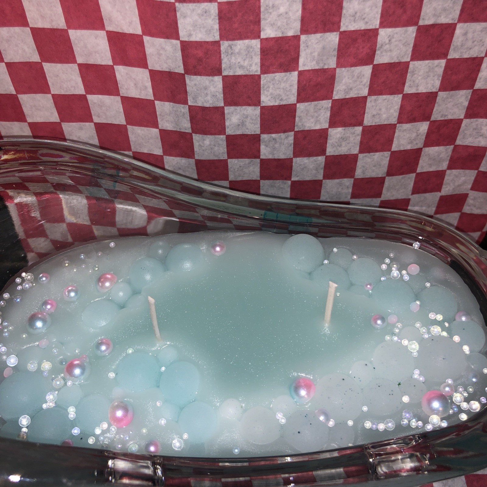 Handmade Candle Scented “Warmth” Bubble Bath Bathtub Bubbles Bathroom
