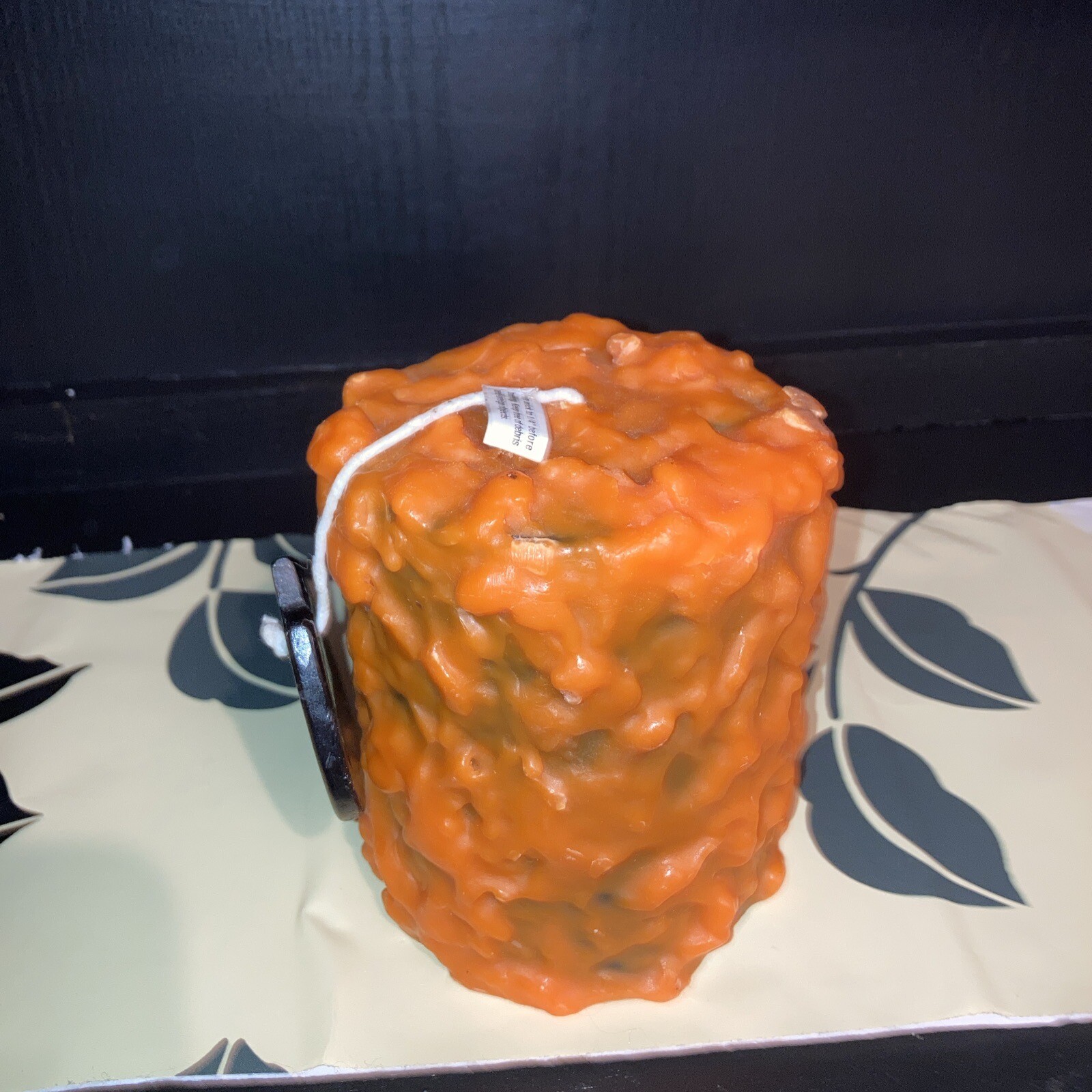 Large Pumpkin Candle Fall Autumn Halloween Orange Never Burned