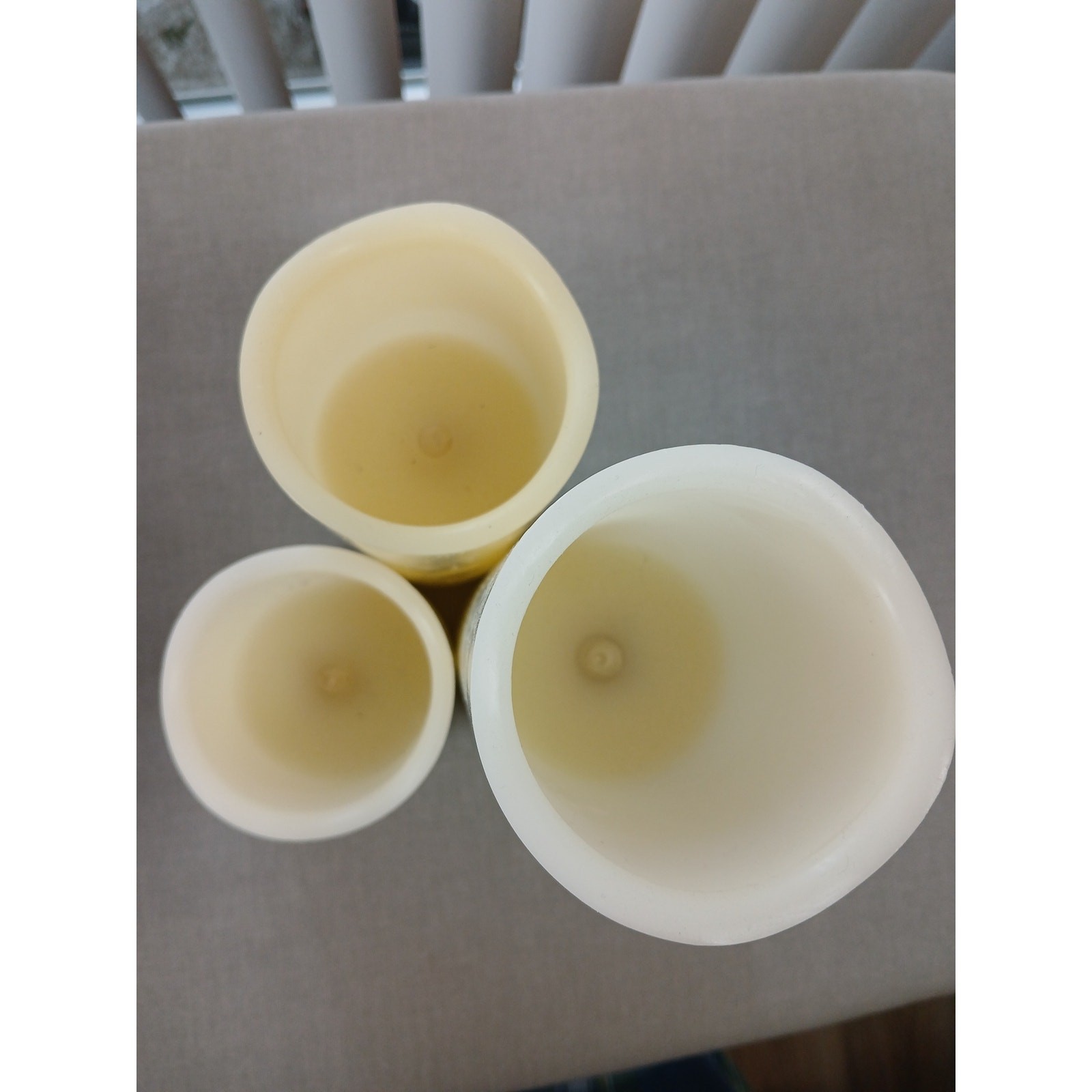 LED Flameless Candle Set of 3 vanilla missing remote AAA batteries NOT included
