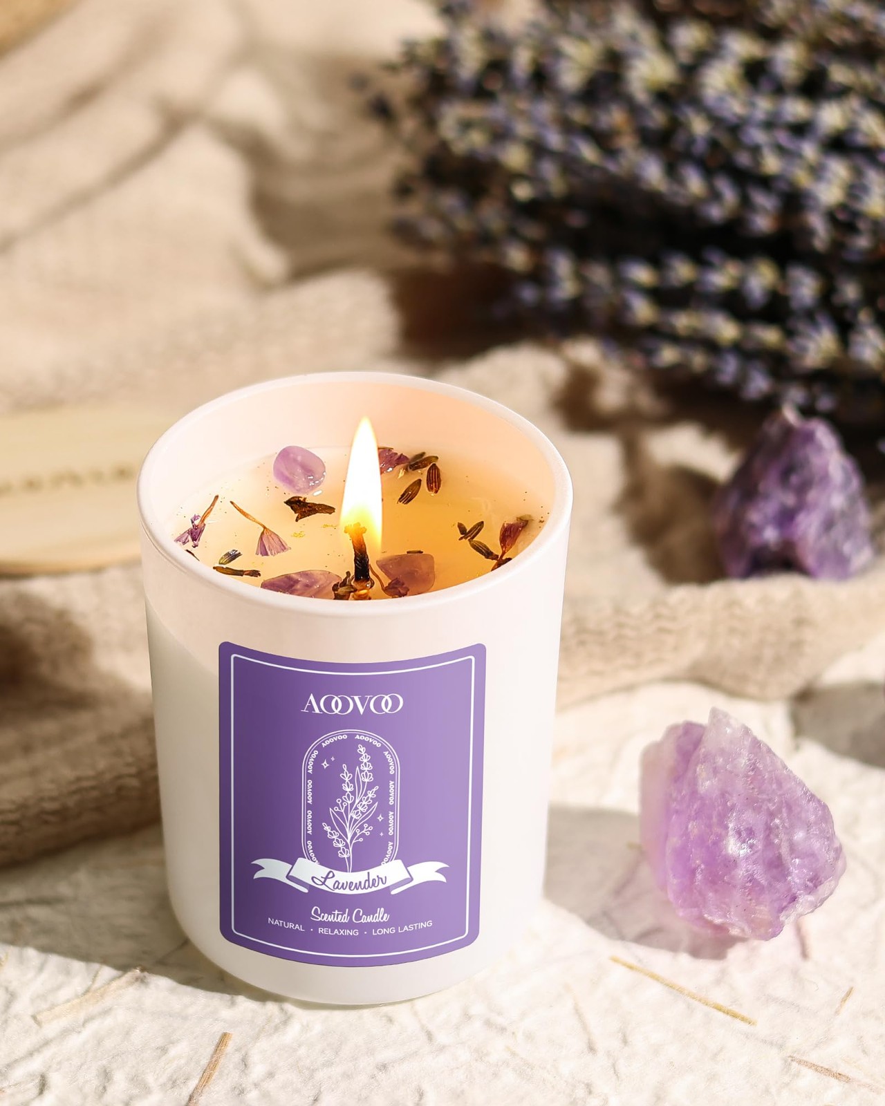 Lavender Candles Set for – 4 Pack Candles for Home Scented, Aromatherapy Cand…