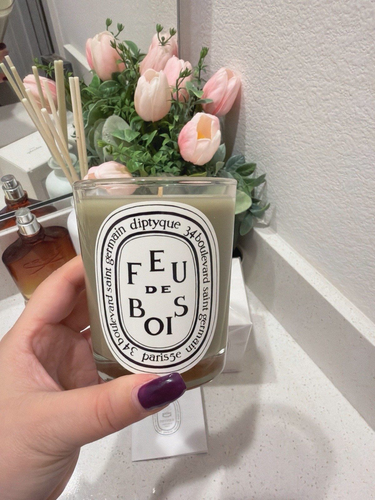 Diptyque Feu De Bois Bougie Parfumee Candle Wood Fire Campfire Smoke 6.5 oz NIB