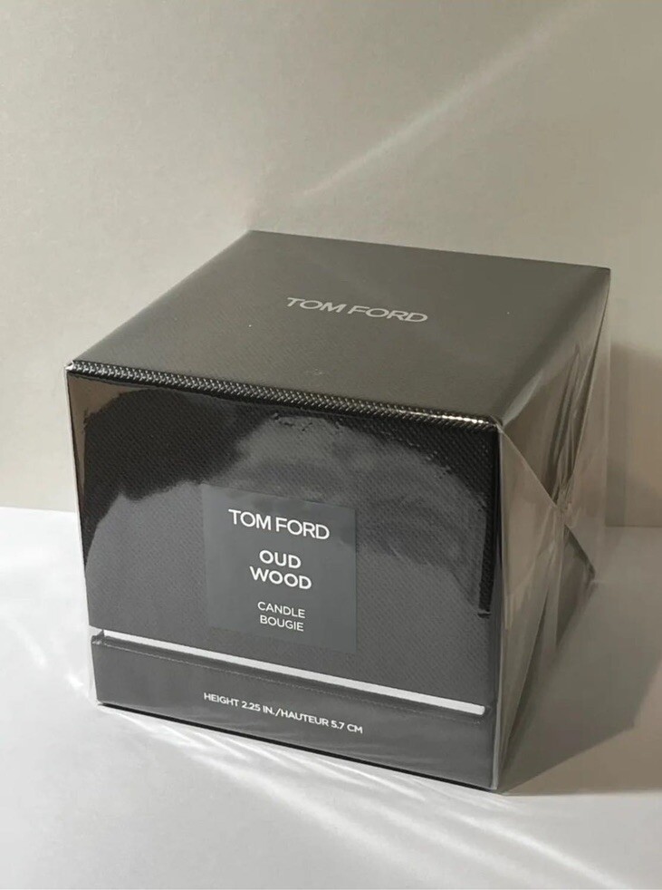 Tom Ford Oud Wood Candle, Full Size 2.25in/5.7cm, New & Sealed, Authentic