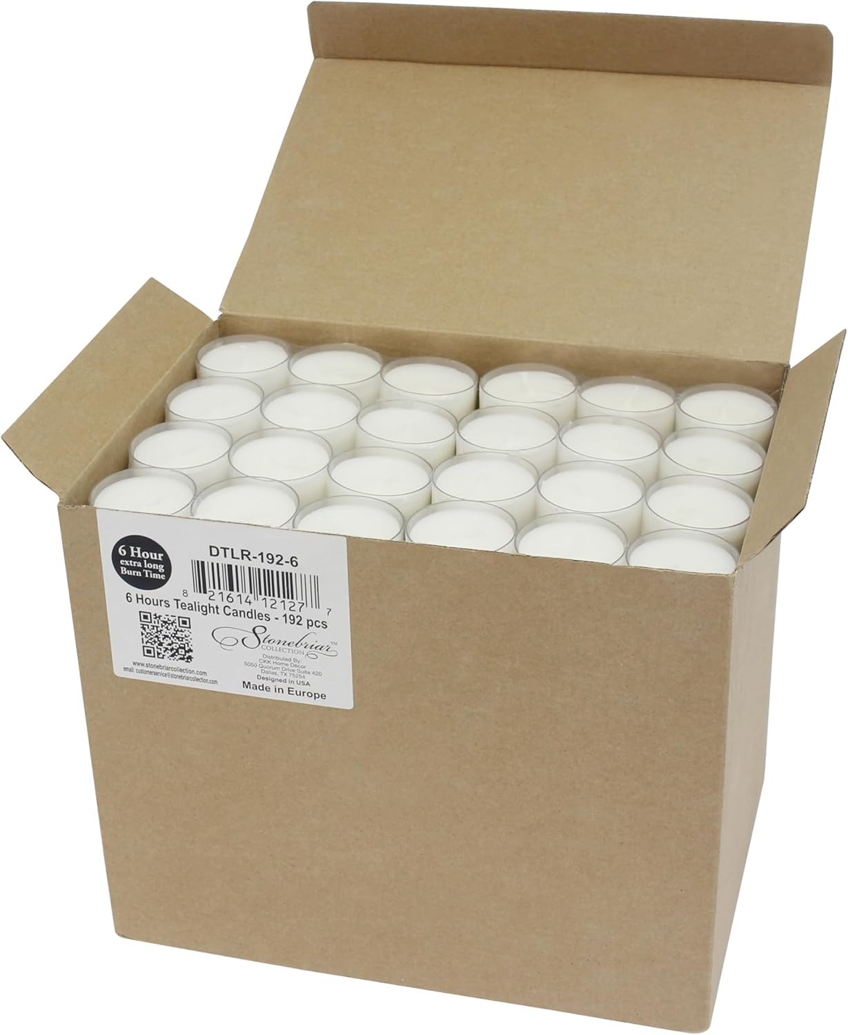Elegant Bulk 24 Pack Unscented Long Burning Tea Light Candles – 6 to 7 Hour Burn