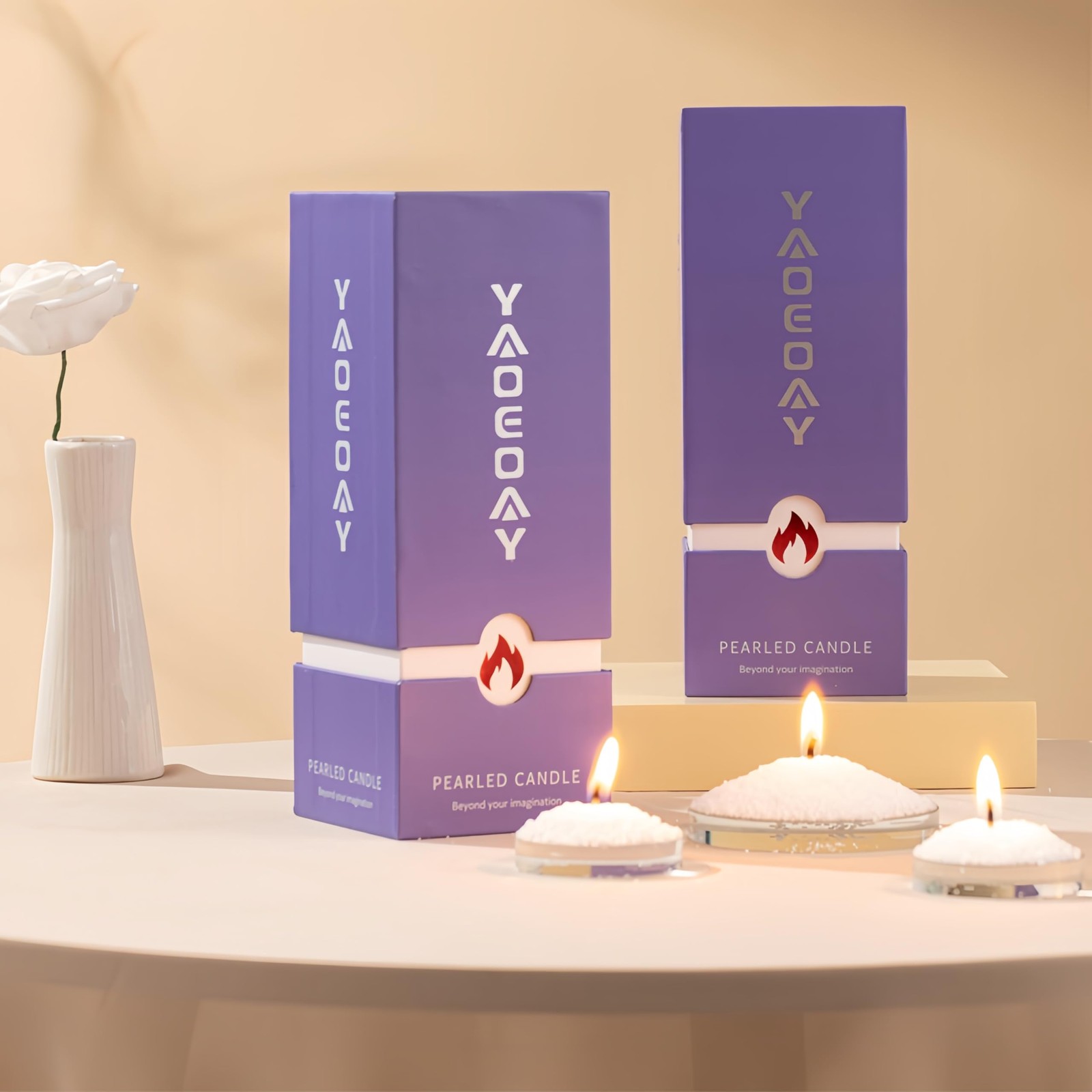 Pearl Candle 18 oz. Long-Lasting Fragrance up to 120 Hours – Includes 30 refi…