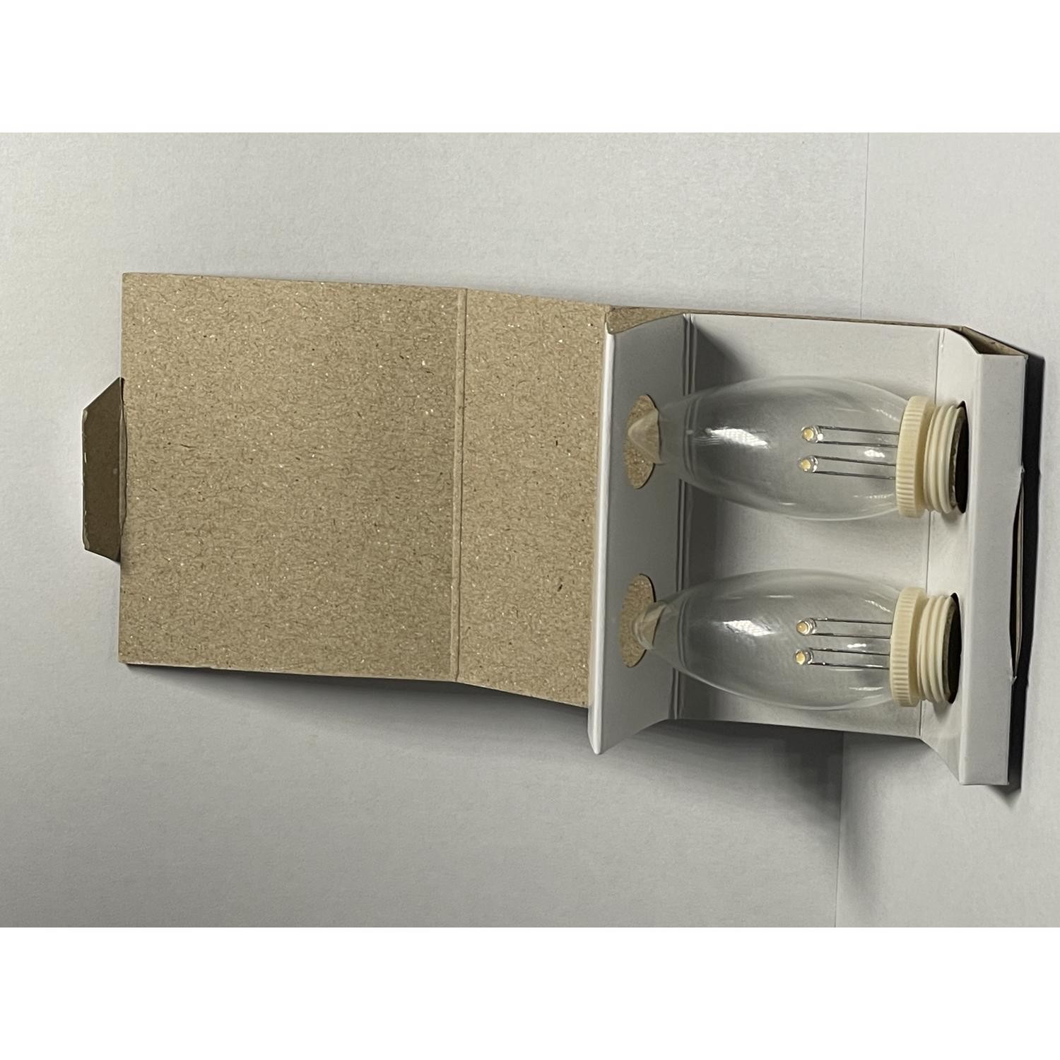 Celestial Lights P-1935-2R-I Ivory no Flame Tip Replacement Bulbs Dual Intensity