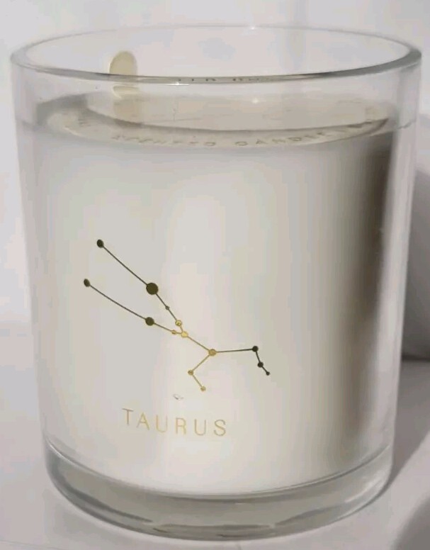 Modern Expressions Enchanted Mandarin Scent Candle 8 oz – Zodiac Symbol Taurus