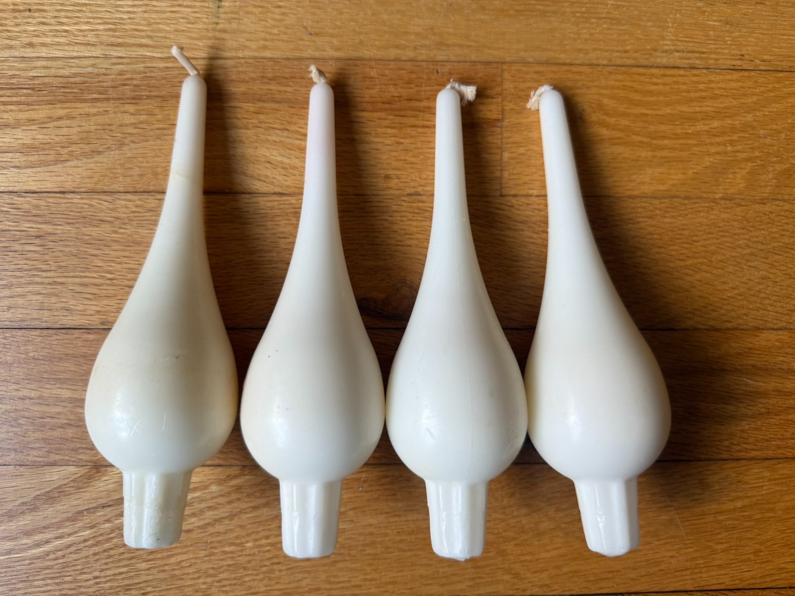 4 SWEDISH TEARDROP CANDLES – Large Size – 7.25 Inches – Scandinavian