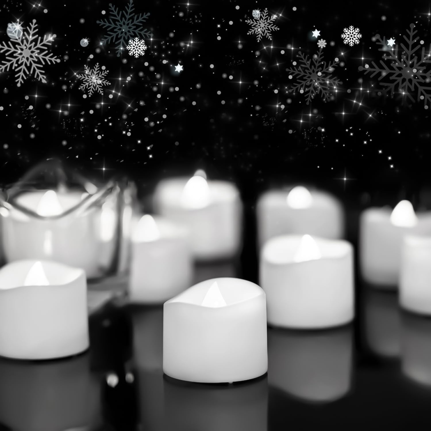 Elegant 24 Flameless Tea Lights – 200+ Hour Battery Life for Every Occasion