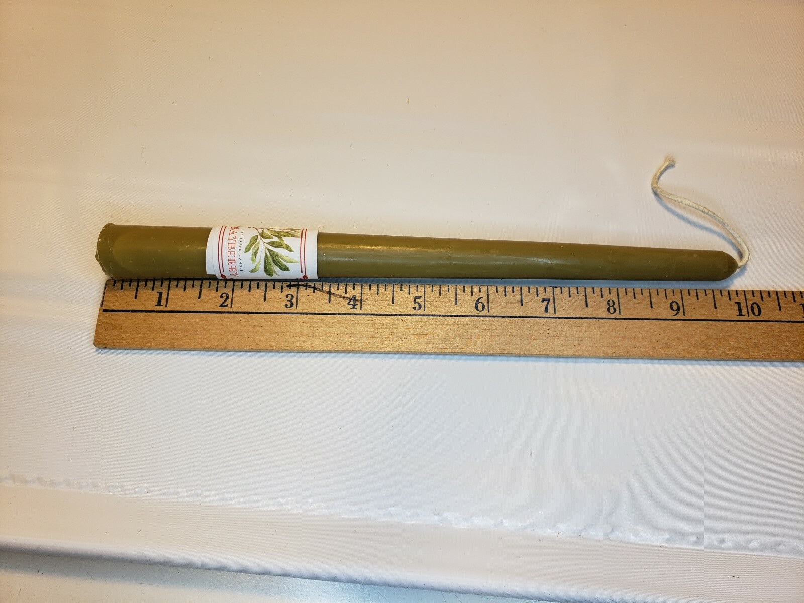 2 Real Bayberry Candle 100% Authentic USA Handmade 10″ taper All natural wax