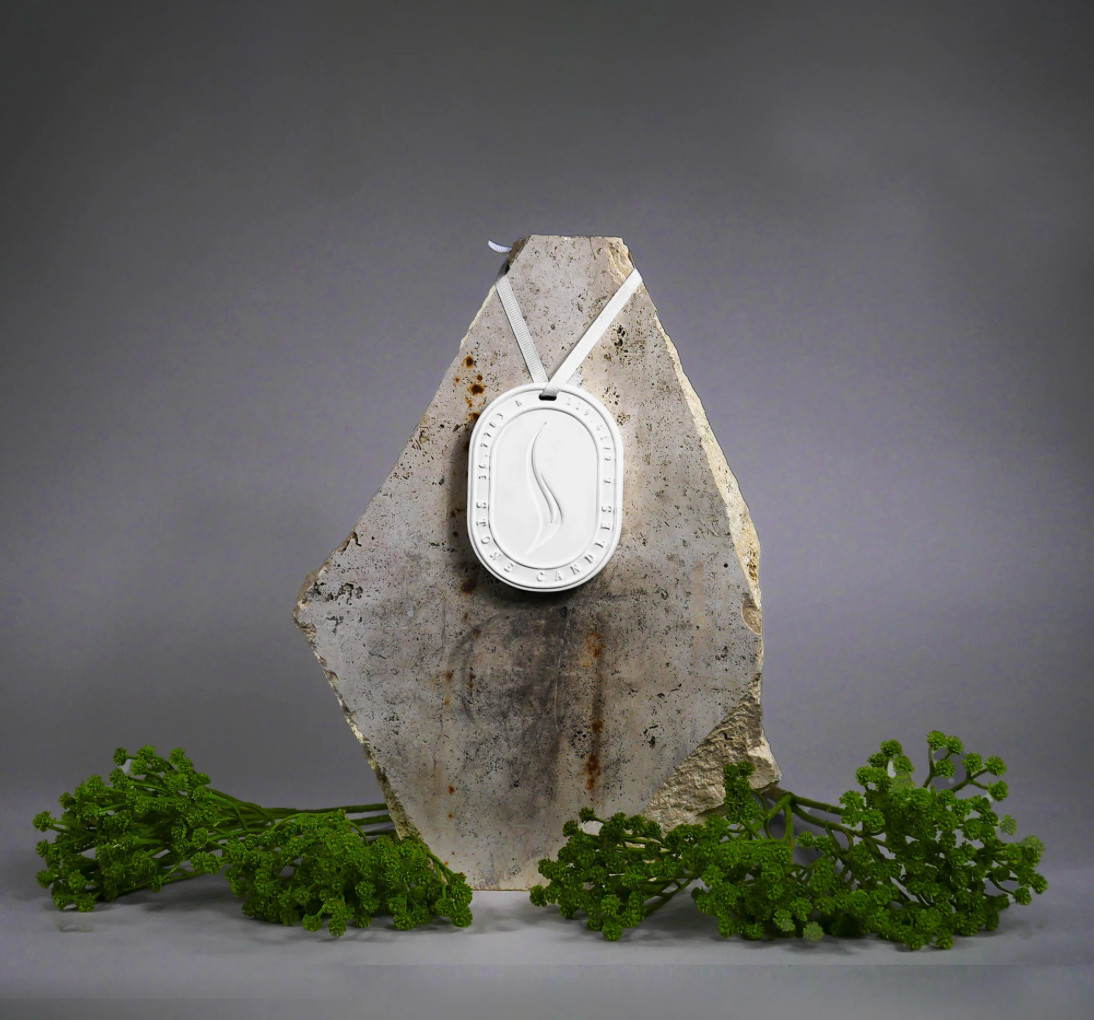 NEW Stone Candles Hanging Scented Oval Hanging Diffuser Bamboo Gypsum Ceramic