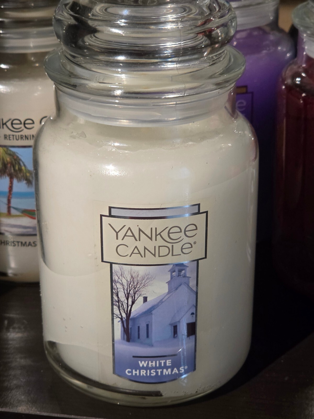 Yankee Candle White Christmas 22 oz Large Jar NEW Single Wick 1188040