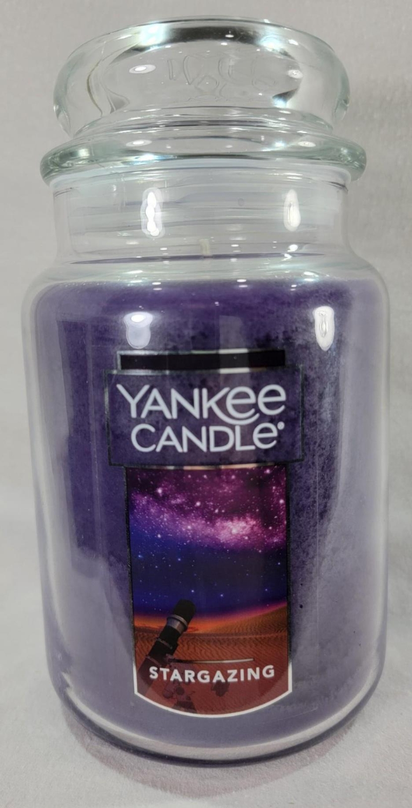 Yankee Candle STARGAZING Large Jar 22 Oz Purple New Lavender Eucalyptus Vanilla