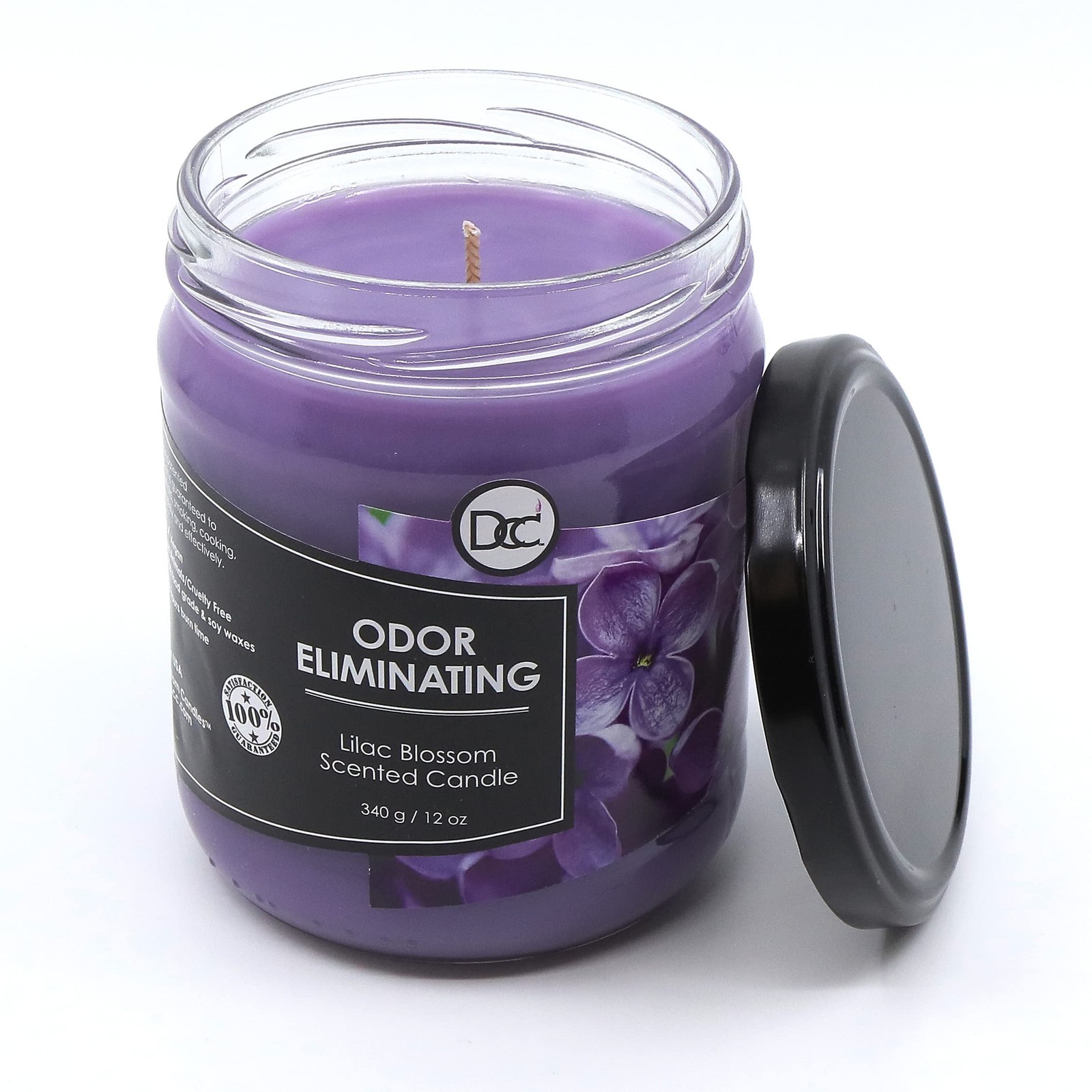 Lilac Blossom Odor Eliminating Highly Fragranced Candle – Eliminates 95% of P…