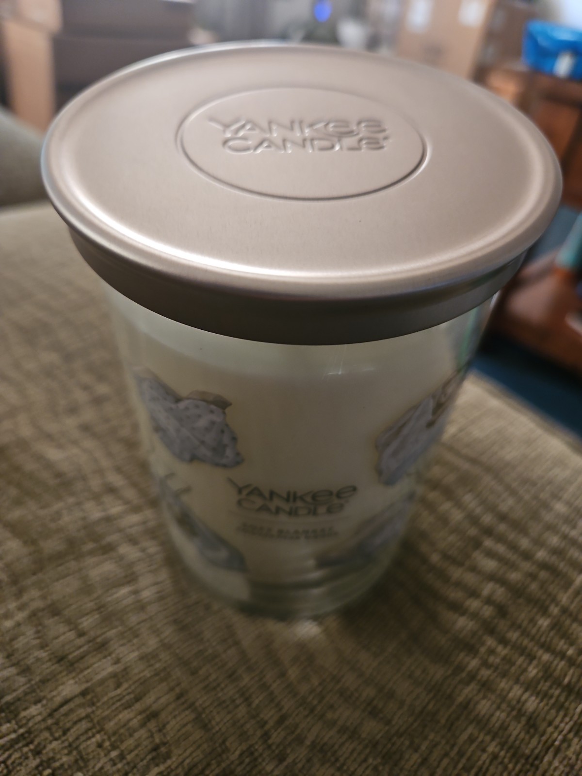 Yankee Candle Soft Blanket Tumbler Jar Vintage Retired NEW 20oz