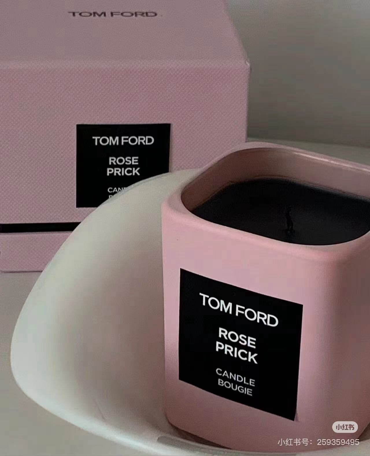 Tom Ford Rose Prick Candle Bougie – Brand New, Sealed in Box, Height 2.25″