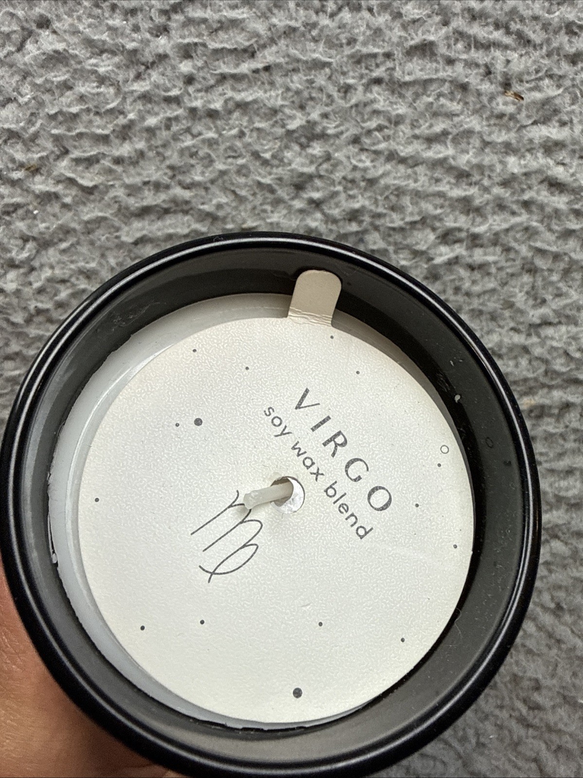 5x Project 62 Glass Jar Virgo Zodiac Soy Wax Blend Candle Charcoal + Sage