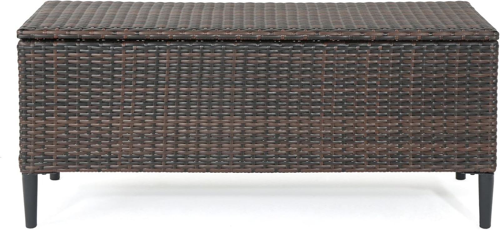 Rupert Outdoor Wicker Storage Unit, Multibrown