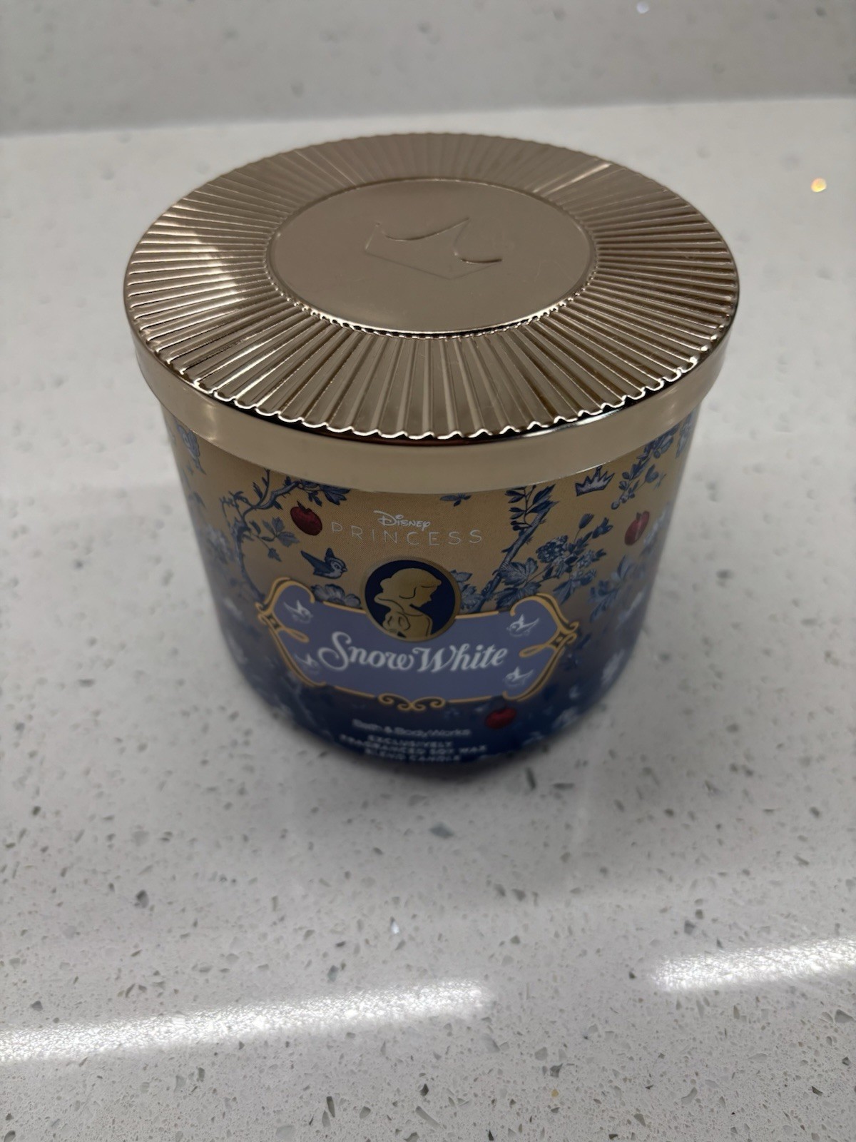 DISNEY PRINCESS SNOW WHITE CANDLE LARGE 14.5oz 3 wick Bath Body Works SOY WAX