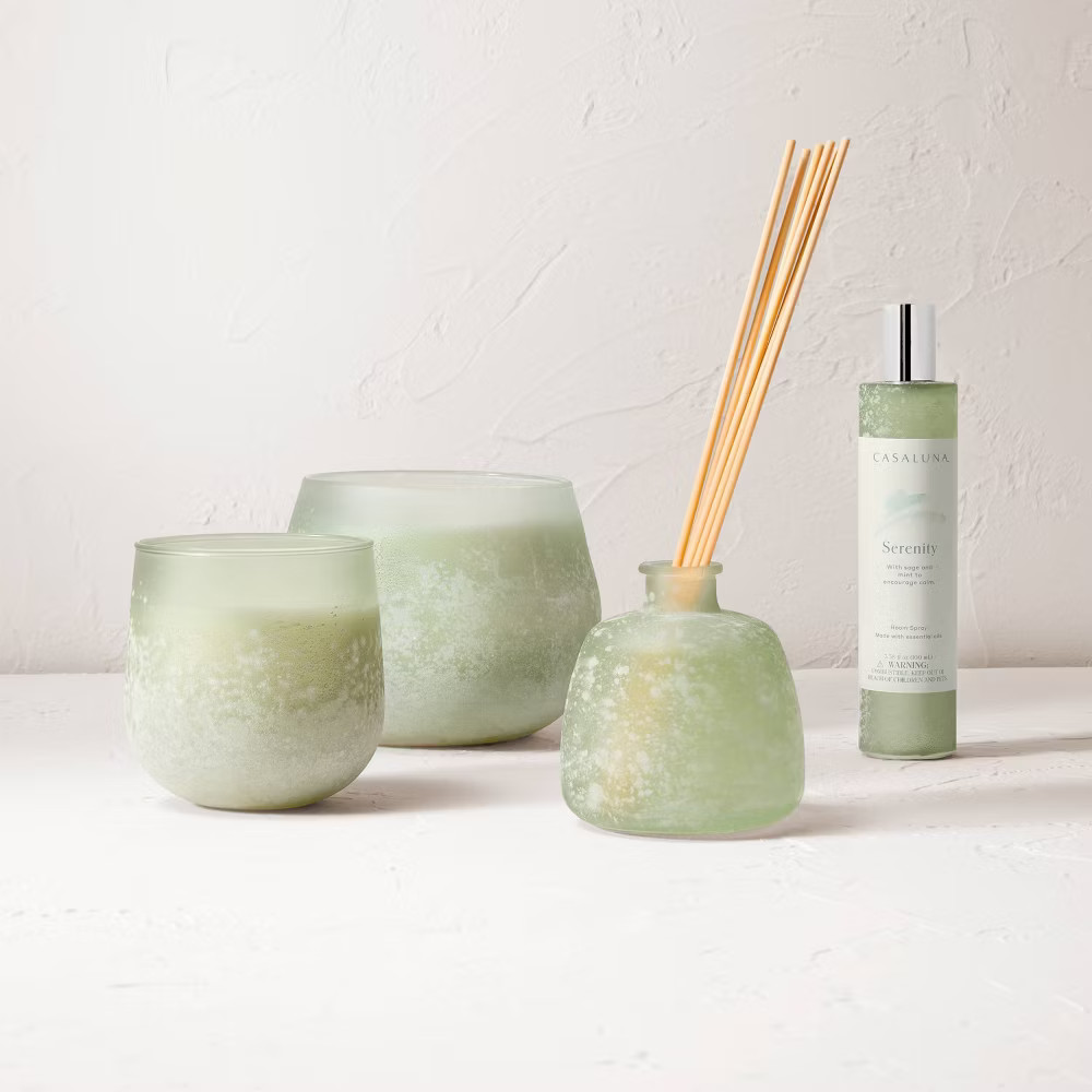 4-Wick Serenity Fashion Salted Glass Wellness Jar Candle – Casaluna