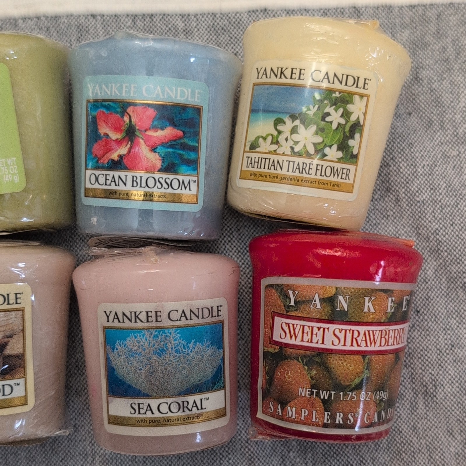 Yankee Candle Lot 8 Votives HTF Older Scents New Sealed Unburned 1.75 oz