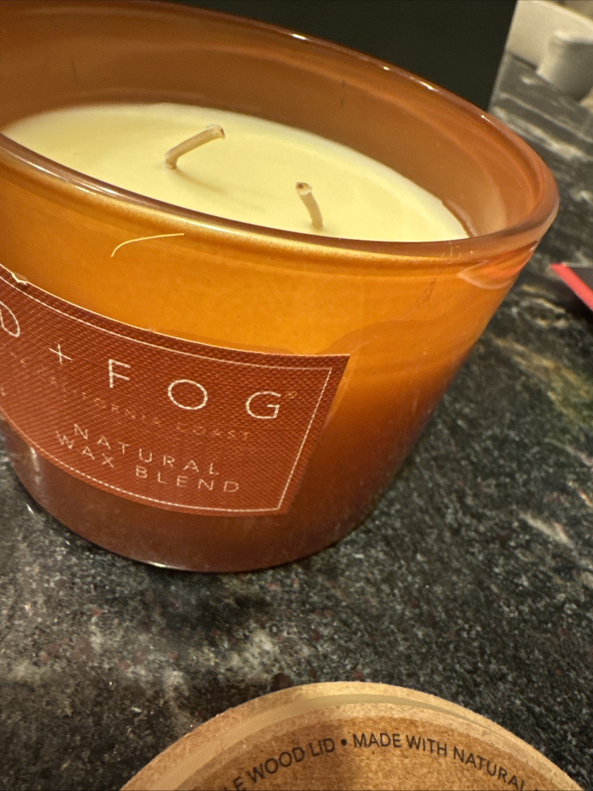 Sand + Fog 57 oz Soy Wax Blend Candle White Pumpkin With FriendsGiving Top New
