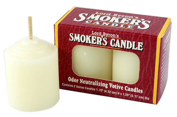 2 Pack Lord Byron’s Smoker Smoke Odor Neutralizing Unscented Votive Candles 8251