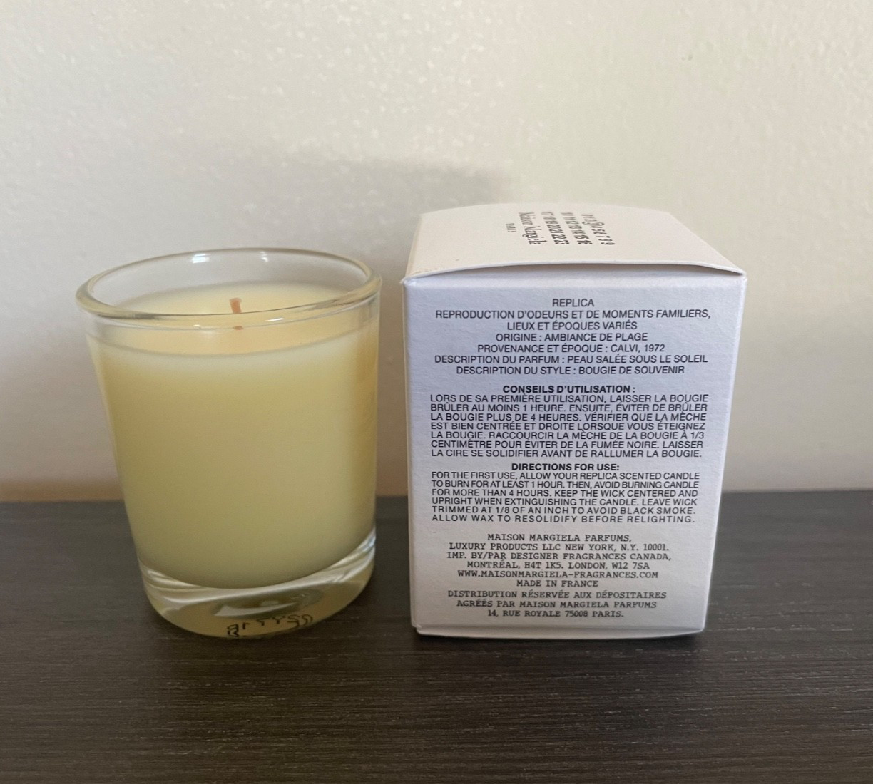 Maison Margiela Replica Beach Vibes Mini Candle 35g/1.23oz NIB
