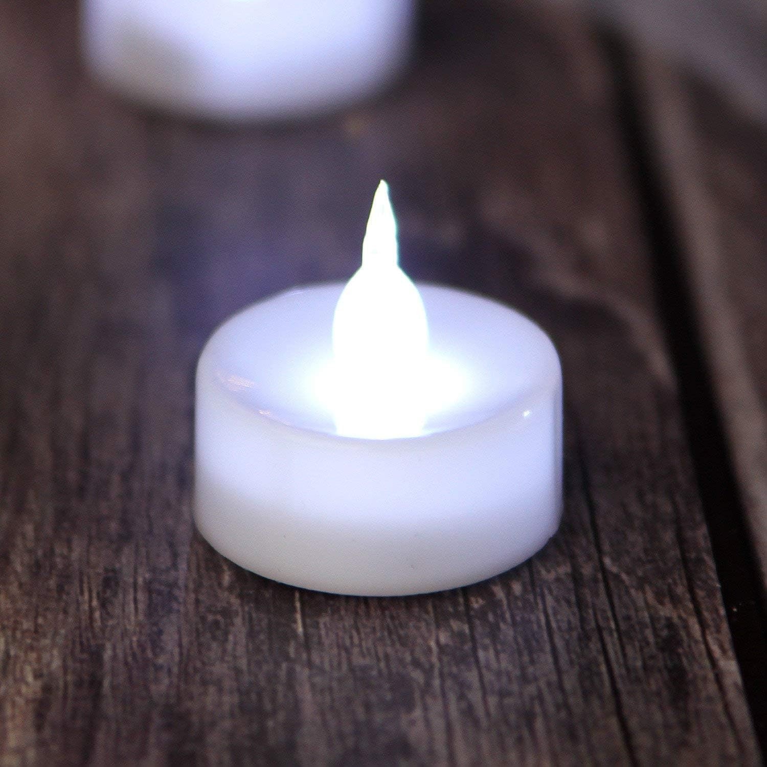 Timer Tea Lights,24 Pack Flameless LED Candles Battery-Operated Tealight No…