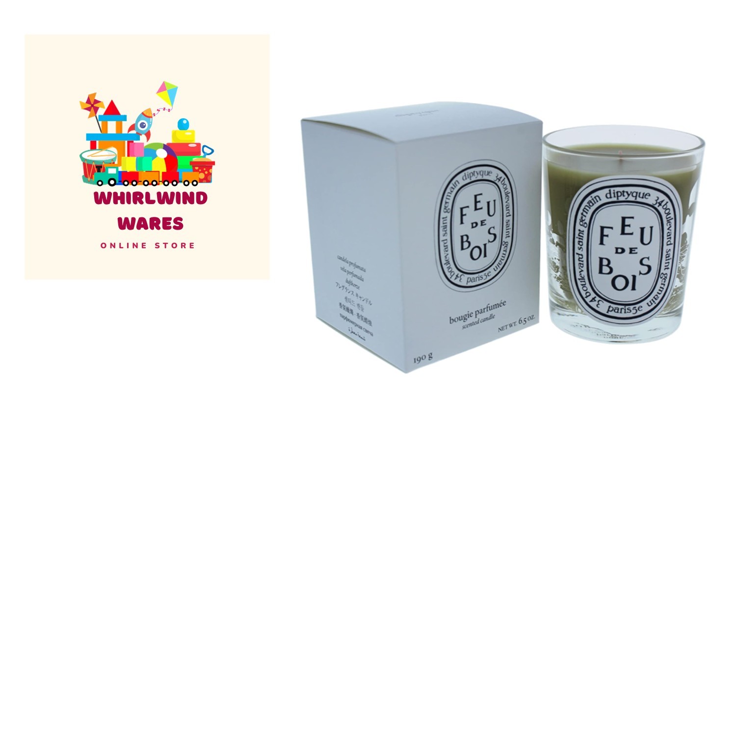 Feu de bois Candle, 6.5 oz.
