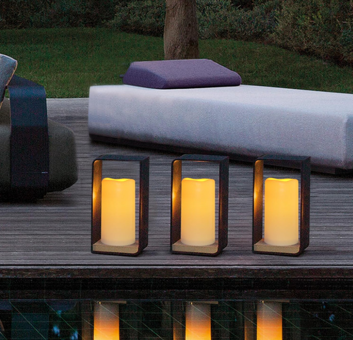 LED Candles With 10-Key Remote Timer Flickering Flameless Outdoor Indoor 2 Pack