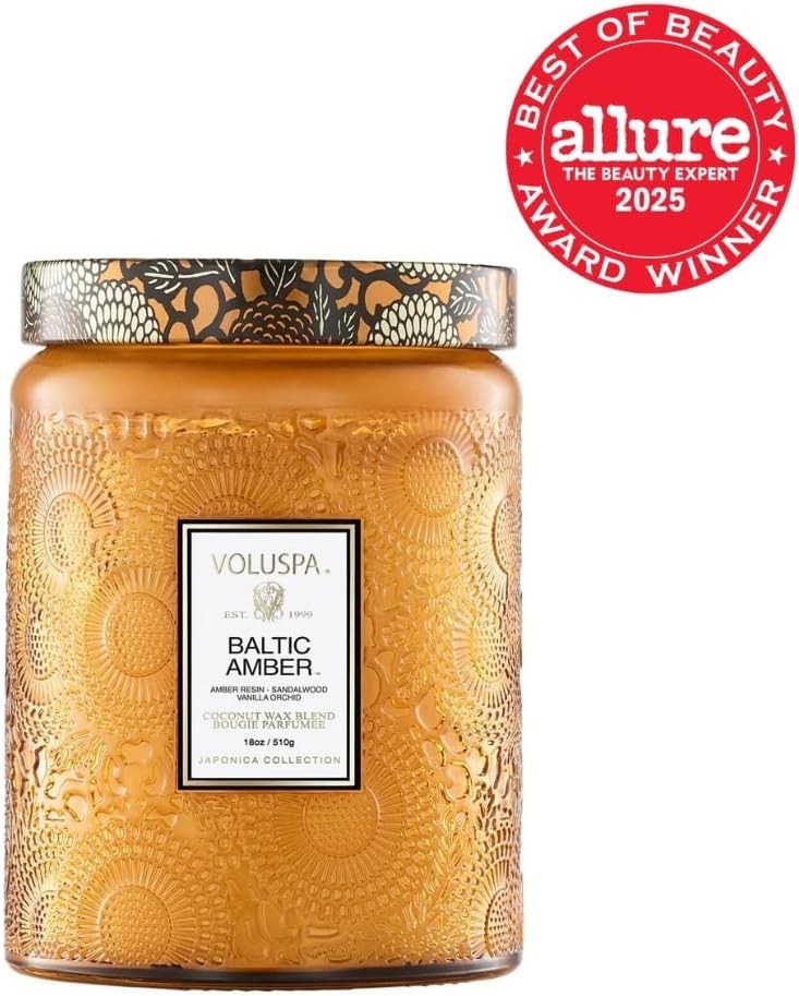 Baltic Amber Candle, 18 oz, Coconut Wax Blend, Scented Candles for Home, 100 …
