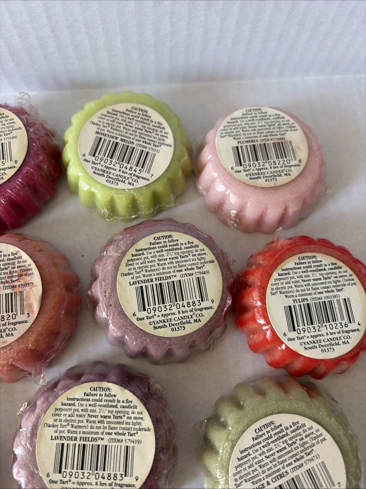 Yankee Candle Tarts Wax Melts Potpourri 11 Piece Lot Lavender Berry Tulips Sage