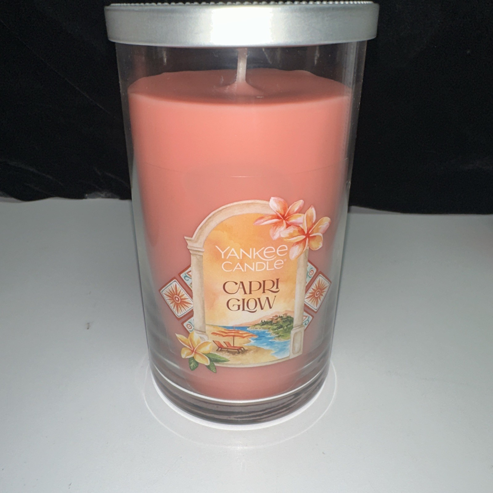 LOT OF 2-NEW-Yankee Candle CAPRI GLOW Large 14.25oz. FREE SHIPPING